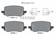 2648701 Sada brzdových destiček, kotoučová brzda epad TEXTAR