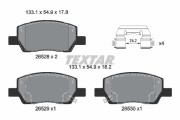 2652801 Sada brzdových destiček, kotoučová brzda TEXTAR