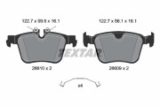 2661001 Sada brzdových destiček, kotoučová brzda TEXTAR