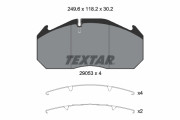 2905301 Sada brzdových destiček, kotoučová brzda TEXTAR