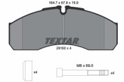 2916004 Sada brzdových destiček, kotoučová brzda TEXTAR