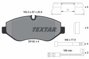 2919202 Sada brzdových destiček, kotoučová brzda epad TEXTAR
