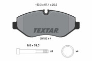 2919209 Sada brzdových destiček, kotoučová brzda epad TEXTAR