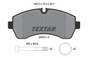 2920006 Sada brzdových destiček, kotoučová brzda epad TEXTAR