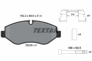 2922901 Sada brzdových destiček, kotoučová brzda epad TEXTAR