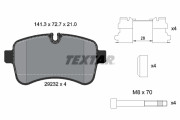 2923201 Sada brzdových destiček, kotoučová brzda epad TEXTAR