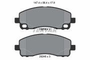 2923801 Sada brzdových destiček, kotoučová brzda TEXTAR