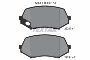 2924001 Sada brzdových destiček, kotoučová brzda epad TEXTAR