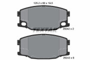 2924201 Sada brzdových destiček, kotoučová brzda epad TEXTAR