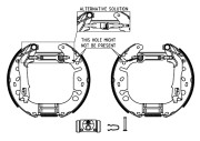 84065400 Sada brzdových čelistí Shoe Kit TEXTAR