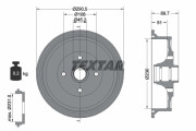 94009200 Brzdový buben TEXTAR