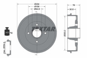 94027100 Brzdový buben TEXTAR