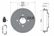 94031900 Brzdový buben TEXTAR