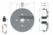 94032500 Brzdový buben TEXTAR