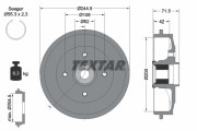 94041200 Brzdový buben TEXTAR