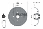 94042300 Brzdový buben TEXTAR