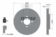 92026500 Brzdový kotouč TEXTAR