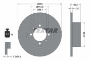92027600 Brzdový kotouč TEXTAR