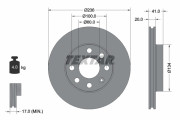 92029603 Brzdový kotouč Shoe Kit Pro TEXTAR