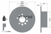 92031400 Brzdový kotouč TEXTAR