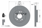 92031903 Brzdový kotouč PRO TEXTAR
