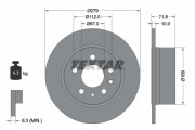 92032600 Brzdový kotouč TEXTAR