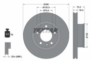 92037500 Brzdový kotouč TEXTAR