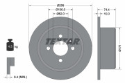 92038400 Brzdový kotouč TEXTAR