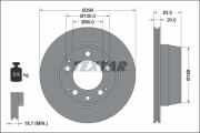 92048300 Brzdový kotouč TEXTAR