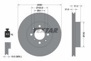 92051600 Brzdový kotouč TEXTAR
