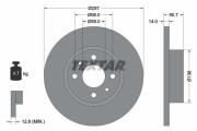92053200 Brzdový kotouč TEXTAR