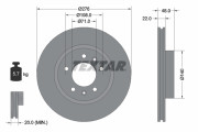 92054400 Brzdový kotouč TEXTAR