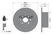 92054700 Brzdový kotouč TEXTAR