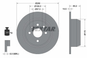 92057000 Brzdový kotouč TEXTAR