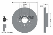92066703 Brzdový kotouč Shoe Kit Pro TEXTAR