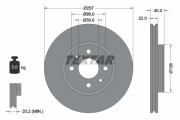 92069603 Brzdový kotouč Shoe Kit Pro TEXTAR