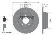 92076603 Brzdový kotouč Shoe Kit Pro TEXTAR