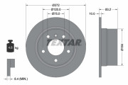 92076703 Brzdový kotouč Shoe Kit Pro TEXTAR