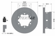92089803 Brzdový kotouč Shoe Kit Pro TEXTAR