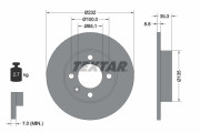 92098203 Brzdový kotouč Shoe Kit Pro TEXTAR