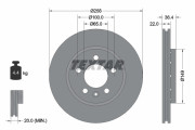 92098600 Brzdový kotouč TEXTAR