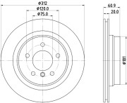 92098703 Brzdový kotouč Shoe Kit Pro TEXTAR