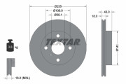 92103603 Brzdový kotouč Shoe Kit Pro TEXTAR