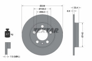92105803 Brzdový kotouč Shoe Kit Pro TEXTAR