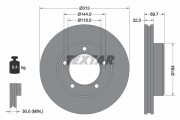 92108103 Brzdový kotouč Shoe Kit Pro TEXTAR