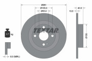 92130203 Brzdový kotouč PRO TEXTAR
