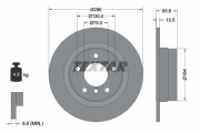 92133103 Brzdový kotouč Shoe Kit Pro TEXTAR