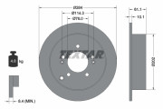 92134003 Brzdový kotouč Shoe Kit Pro TEXTAR