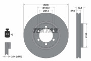 92136503 Brzdový kotouč Shoe Kit Pro TEXTAR