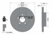 92137203 Brzdový kotouč Shoe Kit Pro TEXTAR